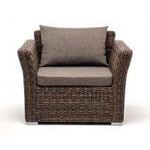  "Капучино" кресло из искусственного ротанга (гиацинт), цвет коричневый, фото 2 