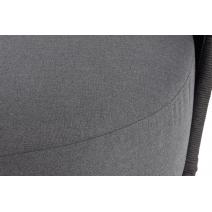  "Монтелла" диван 3-местный плетеный из роупа, каркас алюминий темно-серый (RAL7024) муар, роуп темно-серый круглый, ткань темно-серая 027, фото 8 