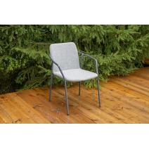  "Марокко" стул из текстилена nanotex, алюминиевый каркас, цвет серый, фото 2 