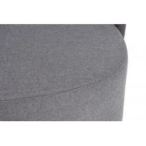  "Верона" кресло плетеное из роупа, каркас алюминий темно-серый (RAL7024) муар, роуп темно-серый круглый, ткань темно-серая 027, фото 8 