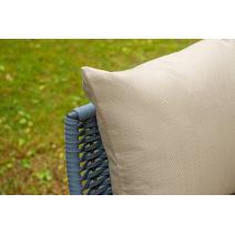  "Фиджи" лаунж-зона 5-местная плетеная из роупа (веревки), каркас алюминиевый темно-серый, роуп синий (KT18-014), фото 10 