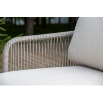  "Альбано" лаунж-зона 5-местная плетеная из роупа (веревки), каркас алюминиевый светло-серый, роуп серый меланж, фото 13 