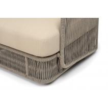  "Альбано" лаунж-зона 5-местная плетеная из роупа (веревки), каркас алюминиевый светло-серый, роуп серый меланж, фото 26 