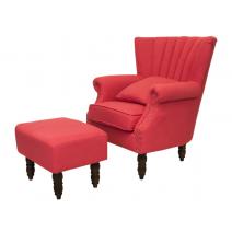  Кресло с пуфом Lab Red V2, фото 1 