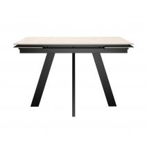  Стол DikLine DM110M Хромикс белый/опоры черные, фото 2 