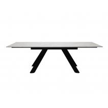  Стол DikLine DX140M Хромикс белый/опоры черные (2 уп.), фото 4 