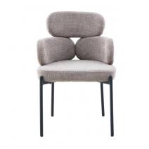  Стул DikLine 1311 т.к Темно-бежевая UF925-3, опоры черные, фото 5 