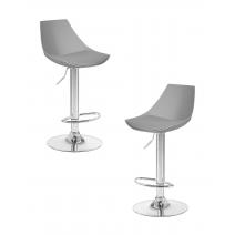  Набор 2 шт Стул барный DOBRIN ROCKY, серый, фото 1 