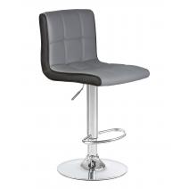  Стул барный DOBRIN CANDY, светло-серый-чёрный, фото 1 