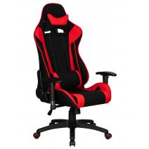  Кресло игровое DOBRIN DALLAS, черно-красная ткань, фото 1 