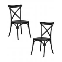  Набор 2 шт Стул обеденный DOBRIN ZILAN, цвет чёрный (B-03), фото 1 