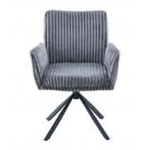  Стул DikLine 6827 т.к Серая Velo 13, опоры черные, фото 2 