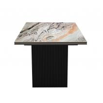  Стол DikLine EKD160, Керамика Venetian Brown Light глянец (К4), опоры черные (2 уп.), фото 4 