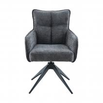  Стул DikLine 6826 т.к Серая Raven 15, опоры черные, фото 4 