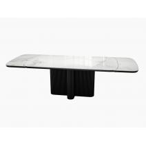  Стол DikLine SKO180 Керамика Пандора Серый глянец YB8020122BG/подстолье черное/опоры черные (2 уп.), фото 5 