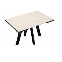  Стол DikLine DM110M Хромикс белый/опоры черные, фото 4 