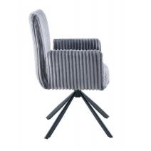  Стул DikLine 6827 т.к Серая Velo 13, опоры черные, фото 3 