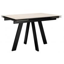  Стол DikLine DM110M Хромикс белый/опоры черные, фото 1 