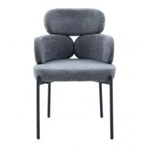  Стул DikLine 1311 т.к Серая UF925-12, опоры черные, фото 5 