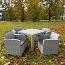  Комплект LANA MINI DINING L светло-серый, фото 1 