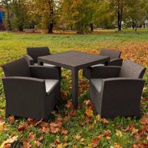  Комплект LANA MINI DINING L коричневый, фото 1 