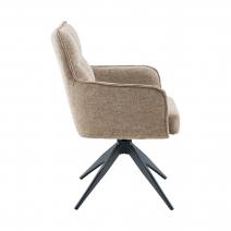  Стул DikLine 6826 т.к Темно-бежевая Raven 34, опоры черные, фото 3 