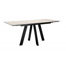  Стол DikLine DM140M Хромикс белый/опоры черные, фото 4 