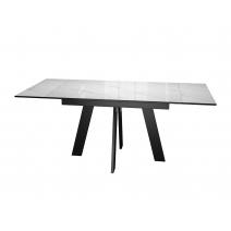  Стол DikLine SKM120 Керамика Carrara Gloss (мрамор глянец белый)/опоры черные, фото 6 