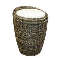  Табурет с местом для хранения LM-1100Rattan, кремовый, фото 1 