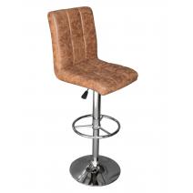  Стул барный DOBRIN KRUGER, античный коричневый, фото 1 