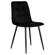  Стул обеденный DOBRIN CHILLY, Черный Holland 75, основание черное, фото 1 