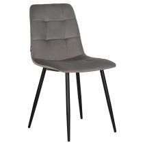  Стул обеденный DOBRIN CHILLY, Темно-серый Holland 18, основание черное, фото 1 