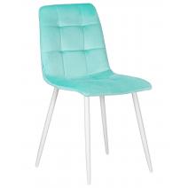  Стул обеденный DOBRIN CHILLY, Мятный Holland 50, основание белое, фото 1 