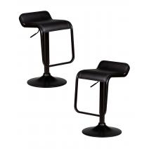  Набор 2 шт Стул барный DOBRIN CRACK BLACK, черный, фото 1 