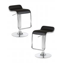  Набор 2 шт Стул барный DOBRIN CRACK, чёрный, фото 1 