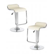  Набор 2 шт Стул барный DOBRIN CRACK, кремовый, фото 1 