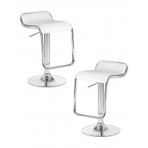  Набор 2 шт Стул барный DOBRIN CRACK, белый, фото 1 