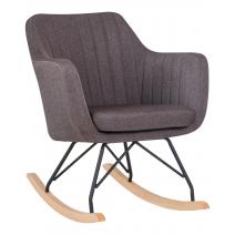  Кресло-качалка DOBRIN KIARA, серая ткань (LAR-106D-26), фото 1 