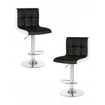 Набор 2 шт Стул барный DOBRIN CANDY, чёрно-белый, фото 1 