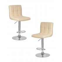  Набор 2 шт Стул барный DOBRIN CANDY, кремовый, фото 1 