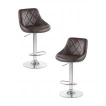  Набор 2 шт Стул барный DOBRIN LOGAN, коричневый, фото 1 