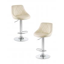  Набор 2 шт Стул барный DOBRIN LOGAN, кремовый, фото 1 