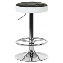  Табурет барный DOBRIN BRUNO, чёрно-белый, фото 1 