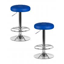  Набор 2 шт Табурет барный DOBRIN BRUNO, синий, фото 1 