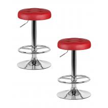  Набор 2 шт Табурет барный DOBRIN BRUNO, бордовый, фото 1 