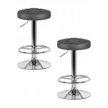  Набор 2 шт Табурет барный DOBRIN BRUNO, серый, фото 1 