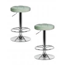 Набор 2 шт Табурет барный DOBRIN BRUNO, пудрово-мятный велюр (MJ9-87), фото 1 