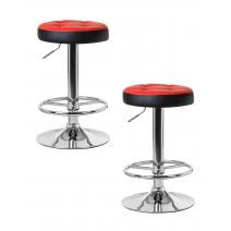  Набор 2 шт Табурет барный DOBRIN BRUNO, красно-чёрный, фото 1 
