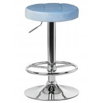 Табурет барный DOBRIN BRUNO, пудрово-голубой велюр (MJ9-74), фото 1 