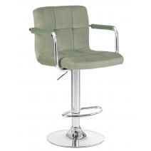  Стул барный DOBRIN KRUGER ARM, мятный велюр (MJ9-87), фото 1 